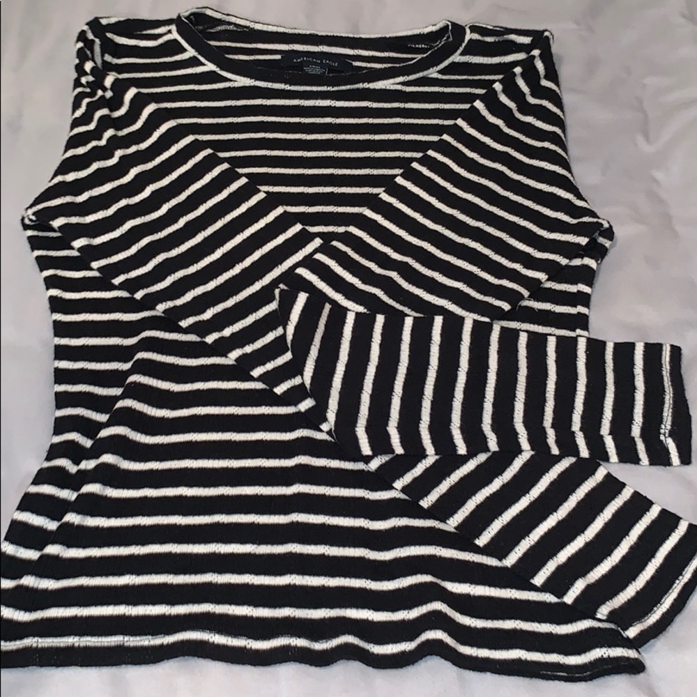 black & white stripped long sleeve